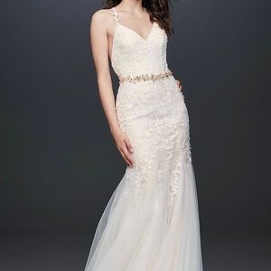 Melissa Sweet ivory lace wedding dress